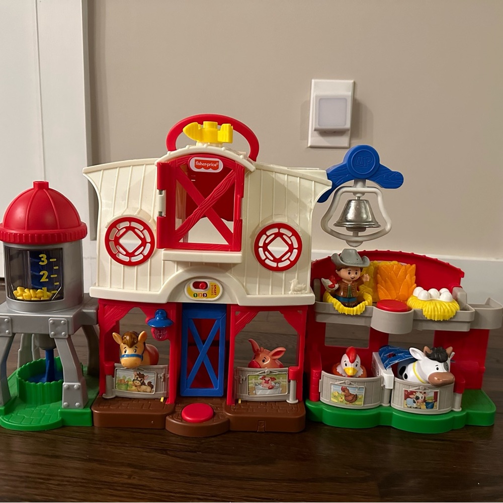 Fisher Price Little People Barn with Farmer, Animals and Feed